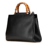 Secondhand Gucci Medium Leather Bamboo Nymphaea Satchel