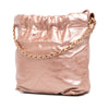 Chanel Mini Metallic Quilted Calfskin 22 Satchel Secondhand