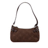 Ferragamo Gancini Suede Shoulder Bag Secondhand