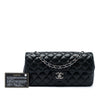 Chanel CC Quilted Lambskin East West Flap Secondhand