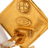 Chanel Gold Plated CC Rhombus Swing Clip On Earrings Secondhand