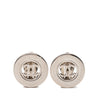 Chanel CC Brass Plated Round Clip On Earrings Secondhand