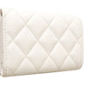 Chanel CC Quilted Caviar Flap Card Holder Wallet Secondhand