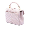 Saint Laurent Medium Calfskin and Suede Chevron Monogram College Satchel Secondhand