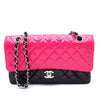 Secondhand Chanel Medium Classic Bicolor Patent Double Flap