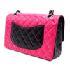 Secondhand Chanel Medium Classic Bicolor Patent Double Flap