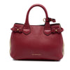 Secondhand Burberry Small Grainy Calfskin and House Check Banner Satchel