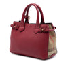 Secondhand Burberry Small Grainy Calfskin and House Check Banner Satchel