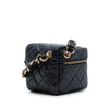Chanel CC Quilted Lambskin Cube Wristlet Vanity Case Secondhand