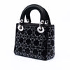 Dior Mini Satin Cannage Strass Crystal Embellished Lady Dior Secondhand