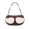 LOEWE Anagram Canvas and Leather Shoulder Bag Secondhand
