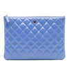 Chanel Medium Quilted Patent O Case Clutch Secondhand