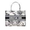 Dior Medium Canvas Embroidered Zodiac Toile De Jouy Book Tote Secondhand
