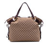 Gucci Large GG Canvas Bamboo Bar Tote Secondhand