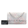 Chanel Medium Classic Tweed Camellia Double Flap Secondhand
