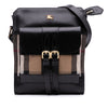 Secondhand Burberry Leather and House Check Canvas Crossbody