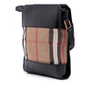 Secondhand Burberry Leather and House Check Canvas Crossbody
