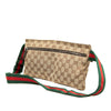 Gucci GG Canvas Web Double Pocket Belt Bag Secondhand