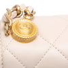 Chanel Small Lambskin Button On Top Flap Secondhand
