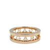Secondhand Bvlgari 18K Rose Gold B.Zero1 One Band Ring with Openword Logo Spiral