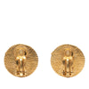 Secondhand Chanel Gold Plated CC Round Clip on Earrings