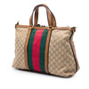 Gucci Medium GG Canvas Web Rania Top Handle Bag Secondhand