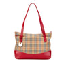 Burberry Haymarket Check Canvas Tote Secondhand