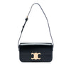 Celine Shiny Calfskin Triomphe Claude Shoulder Bag Secondhand