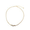 Dior Gold Plated Enamel and Strass Choker Necklace Secondhand