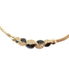 Dior Gold Plated Enamel and Strass Choker Necklace Secondhand