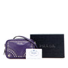 Prada Mini Leather Studded Camera Bag Secondhand
