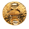 Chanel CC Gold Plated Round Clip on Earrings Secondhand