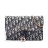 Dior Oblique Canvas Saddle Pouch Wallet on Chain Secondhand