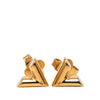 Louis Vuitton Gold Plated Essential V Stud Earrings Secondhand