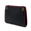 Gucci GG Marmont Bicolor Matelasse Diagonal Calfskin Torchon Shoulder Bag Secondhand