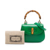 Gucci Mini Calfskin Web 1947 Bamboo Top Handle Bag Secondhand