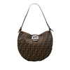 Fendi Zucca Canvas Croissant Hobo Secondhand