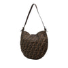 Fendi Zucca Canvas Croissant Hobo Secondhand