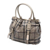 Secondhand Burberry Smoke Check Coated Canvas Northfield Satchel
