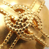 Chanel CC Gold Plated Round Clip On Earrings Secondhand