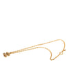 Chanel Gold Plated Quilted CC Pendant Necklace Secondhand