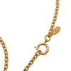 Chanel Gold Plated Quilted CC Pendant Necklace Secondhand
