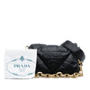 Secondhand Prada Nappa Soft Padded Logo Satchel