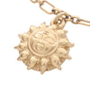Chanel Gold Plated Sun Medallion Charm Bracelet Secondhand