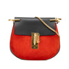 Chloé Mini Suede and Calfskin Drew Crossbody Secondhand