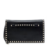 Valentino Leather Rockstud Flap Clutch Secondhand