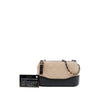 Chanel Bicolor Aged Calfskin Gabrielle Double Zip Clutch with Chain Secondhand