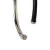 Dior Brass and Leather Open Cuff Bangle Secondhand