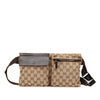 Gucci GG Canvas Double Pocket Belt Bag Secondhand