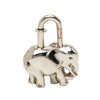 Hermès Palladium Plated Elephant Cadena Lock Charm Secondhand
